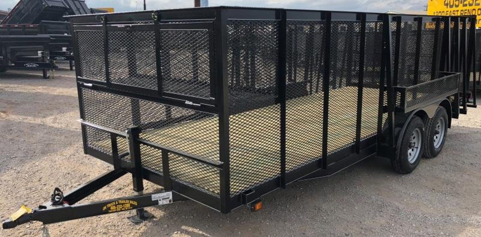 New 2025 Road Boss 83"x18' Landscape 4'sides & Side gate Landscape Trailer
