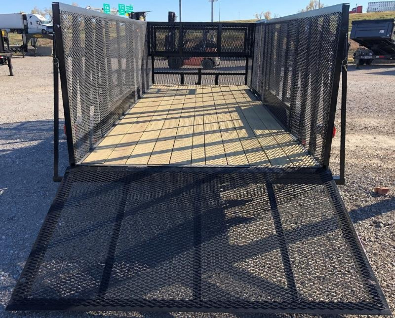 New 2025 Road Boss 83"x18' Landscape 4'sides & Side gate Landscape Trailer