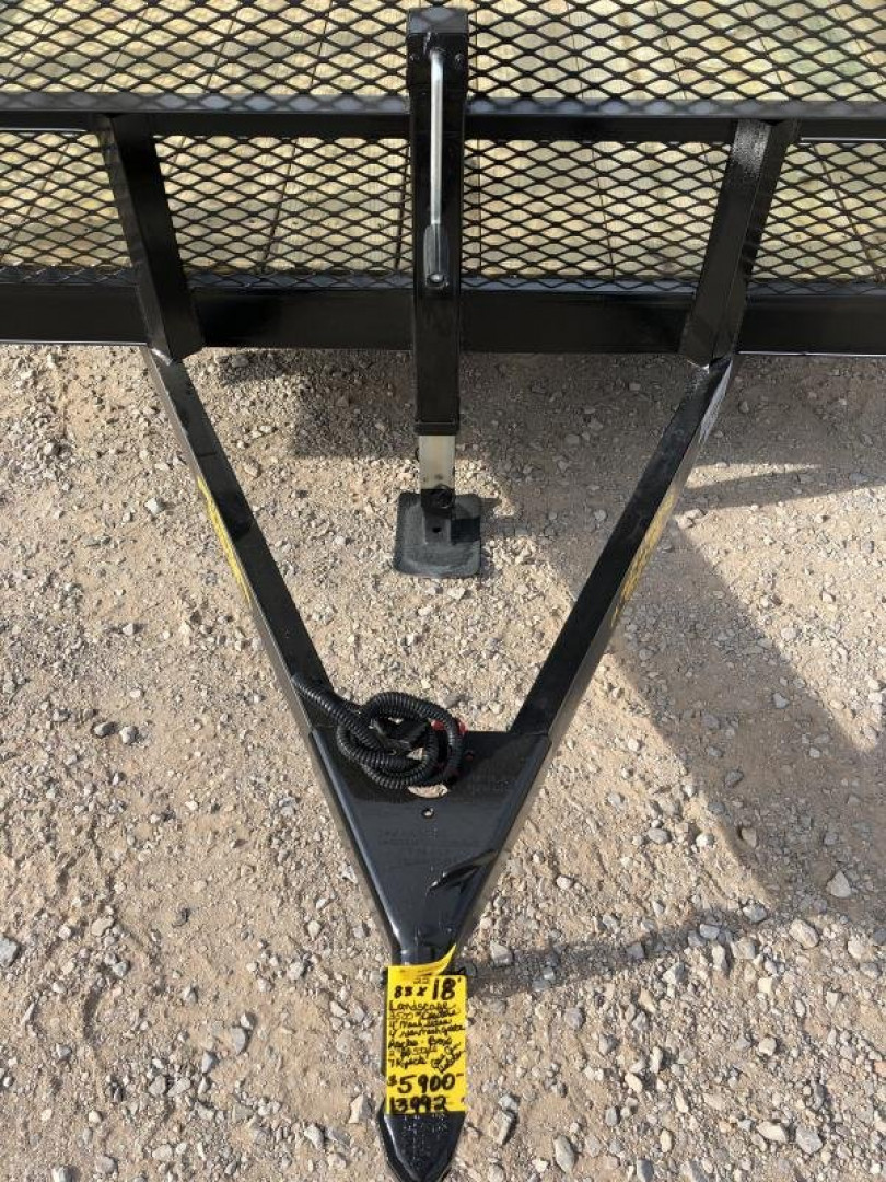 New 2025 Road Boss 83"x18' Landscape 4'sides & Side gate Landscape Trailer