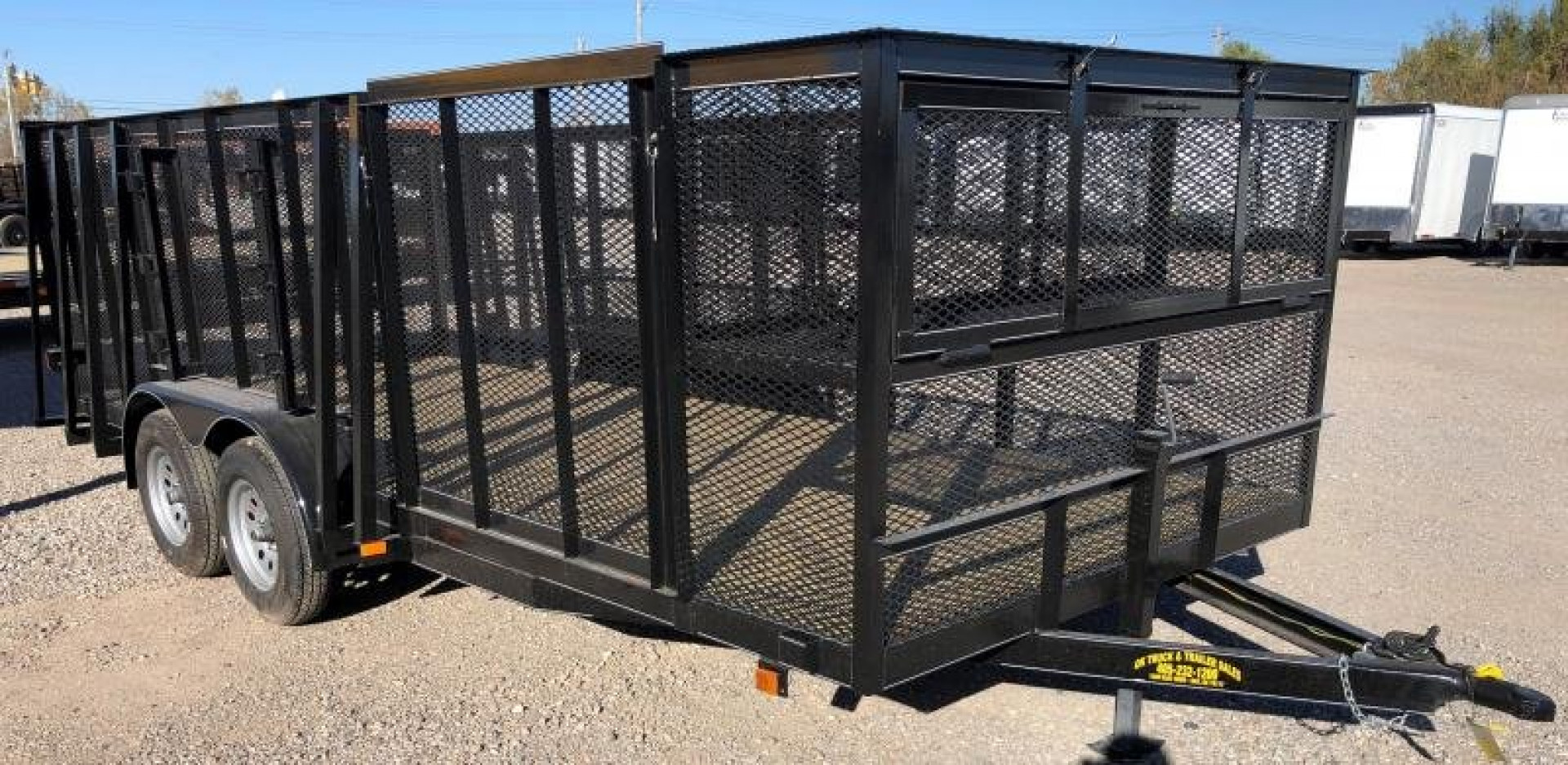 New 2025 Road Boss 83"x18' Landscape 4'sides & Side gate Landscape Trailer