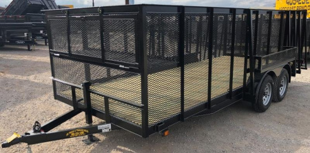 New 2025 Road Boss 83"x18' Landscape 4'sides & Side gate Landscape Trailer
