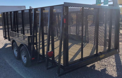 New 2025 Road Boss 83"x18' Landscape 4'sides & Side gate Landscape Trailer
