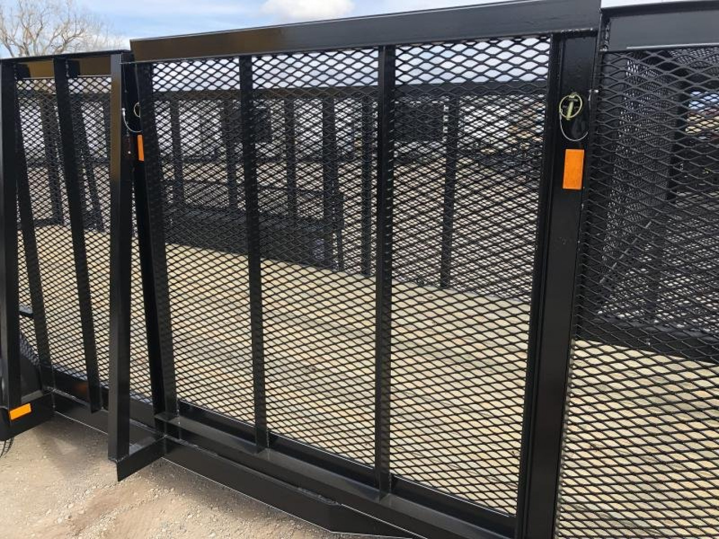 New 2025 Road Boss 83"x20' Tandem Axle Landscape with 4' Sides & Side gate Landscape Trailer
