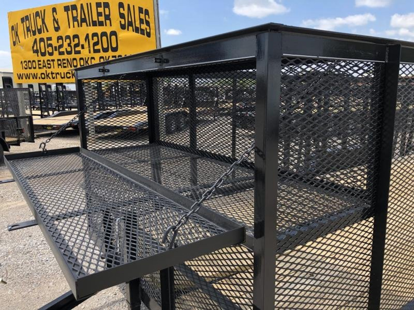 New 2025 Road Boss 83"x20' Tandem Axle Landscape with 4' Sides & Side gate Landscape Trailer