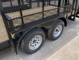 New 2025 Road Boss 83"x20' Tandem Axle Landscape with 4' Sides & Side gate Landscape Trailer