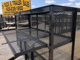 New 2025 Road Boss 83"x20' Tandem Axle Landscape with 4' Sides & Side gate Landscape Trailer