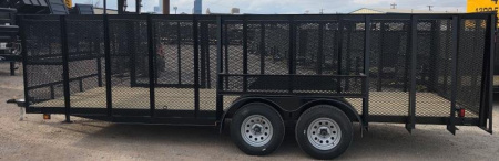 New 2025 Road Boss 83"x20' Tandem Axle Landscape with 4' Sides & Side gate Landscape Trailer
