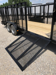 New 2025 Road Boss 83"x20' Tandem Axle Landscape with 4' Sides & Side gate Landscape Trailer
