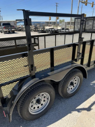 New 2025 Road Boss 83"x20' Tandem Axle Landscape, 2' Sides & Side gate Landscape Trailer