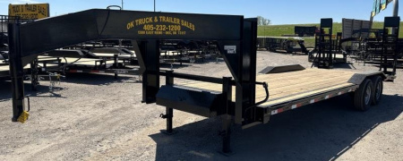 New 2025 Road Boss 102 x24' Gooseneck Lowstyle Equipment Trailer