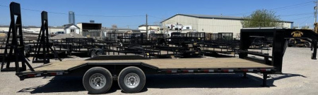 New 2025 Road Boss 102"x24' Gooseneck Lowstyle Equipment Trailer