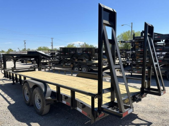 New 2025 Road Boss 83x24 Gooseneck Lowstyle Pipe rail Equipment Trailer