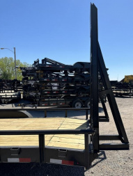 New 2025 Road Boss 83x24 Gooseneck Lowstyle Pipe rail Equipment Trailer