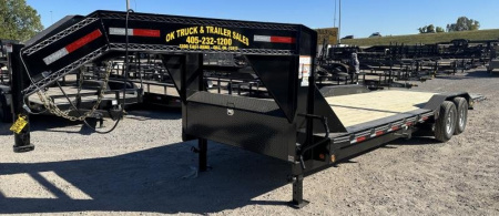 New 2025 East Texas 102 x24' Gooseneck Lowstyle Driver over fender Tilt Trailer