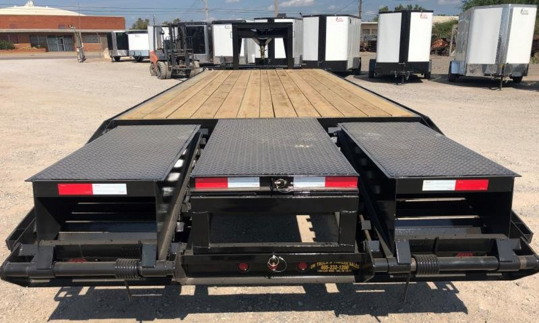 New 2025 Road Boss 25' Tandem Dual Gooseneck Combo Dove Equipment Trailer