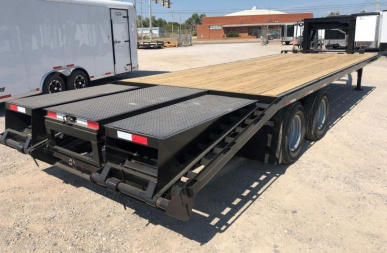 New 2025 Road Boss 25' Tandem Dual Gooseneck Combo Dove Equipment Trailer