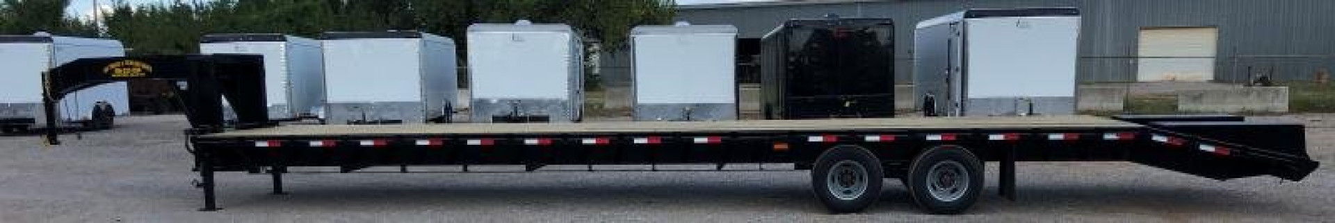 New 2025 Road Boss 40' Tandem Dual Gooseneck Combo Equipment Trailer