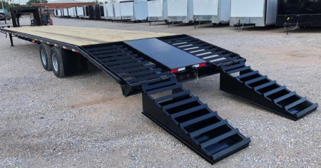 New 2025 Road Boss 40' Tandem Dual Gooseneck Combo Equipment Trailer