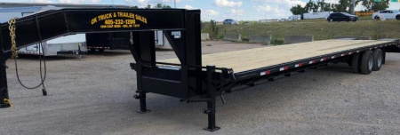 New 2025 Road Boss 40' Tandem Dual Gooseneck Combo Equipment Trailer