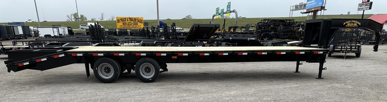 New 2026 Road Boss 32' Tandem 12k Dozer Dove with Hutch Equipment Trailer