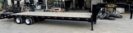 New 2025 Road Boss 32' Tandem 12k Dozer Dove with Hutch Equipment Trailer