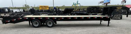 New 2026 Road Boss 32' Tandem 12k Dozer Dove with Hutch Equipment Trailer