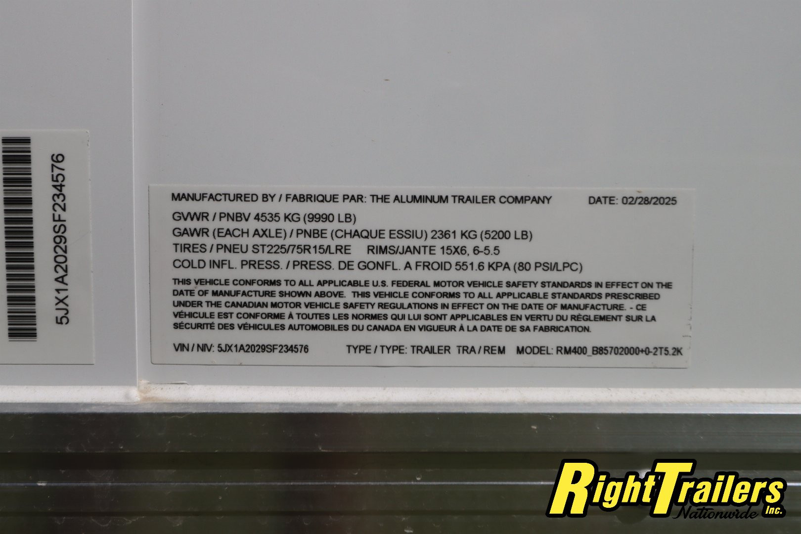 New 2025 8.5X20 ATC CAR HAULER