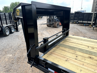 New 2025 Road Boss 20' Tandem Axle Gooseneck Low Style Car Hauler Equipment Trailer