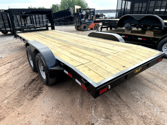 New 2025 Road Boss 20' Tandem Axle Gooseneck Low Style Car Hauler Equipment Trailer