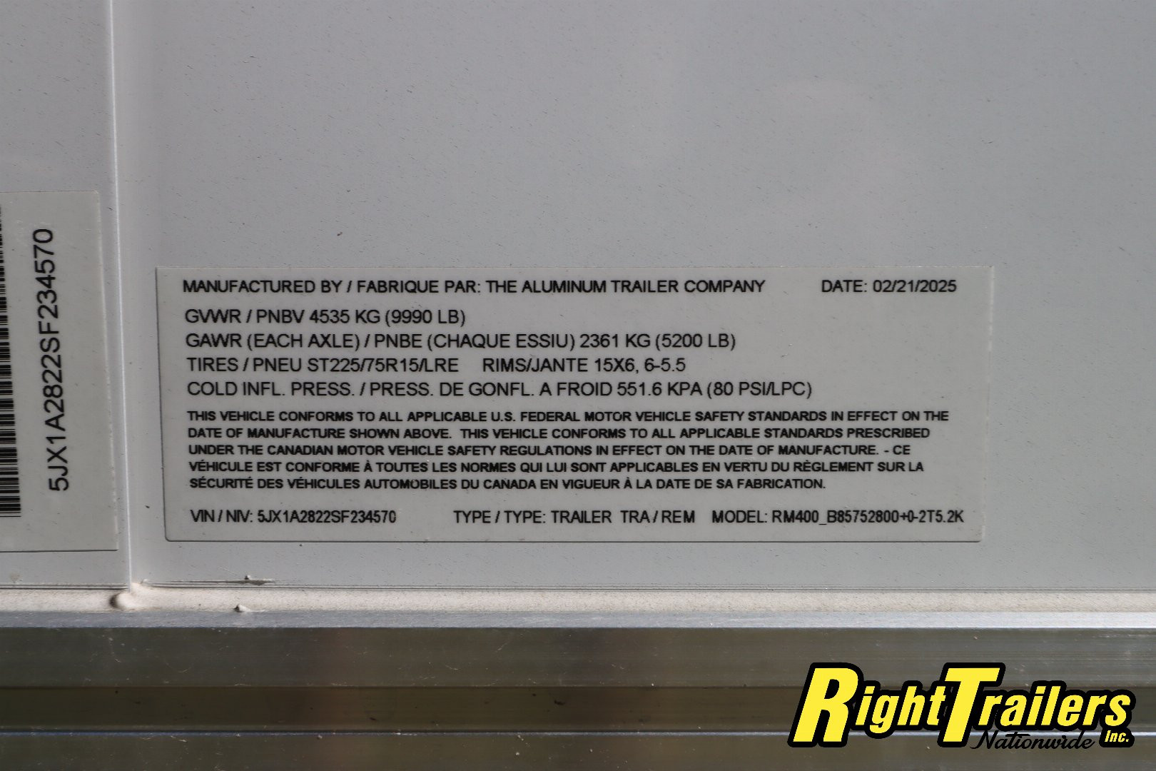 New 2025 8.5X28 ATC RACE TRAILER