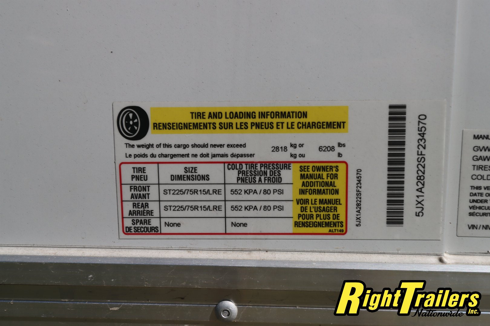 New 2025 8.5X28 ATC RACE TRAILER