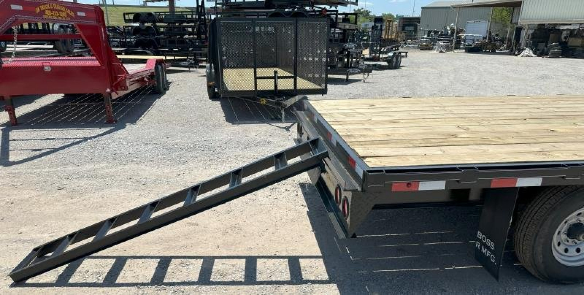 New 2025 Road Boss 20' Tandem Axle Gooseneck Flatbed Equipment Trailer
