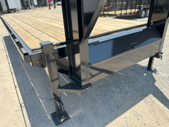 New 2025 Road Boss 20' Tandem Axle Gooseneck Flatbed Equipment Trailer