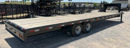 New 2025 Road Boss 32' Tandem Axle Gooseneck Flatbed Equipment Trailer