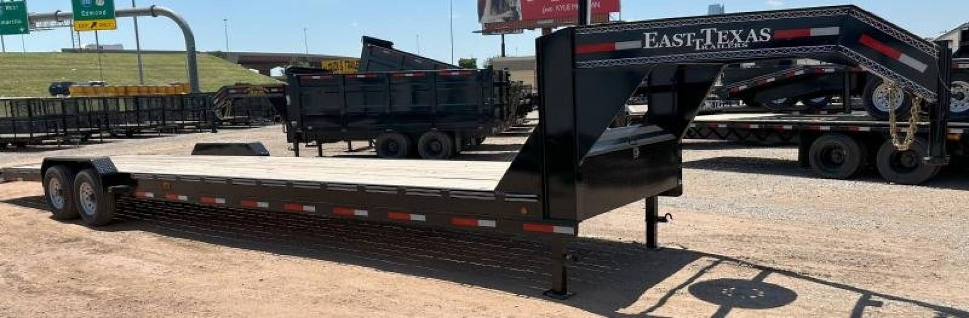 New 2023 East Texas Trailers 83" wide x 36' Tandem Axle Gooseneck Lowstyle  Car Hauler