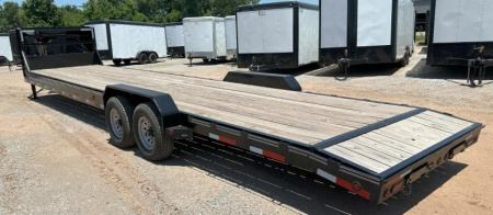 New 2023 East Texas Trailers 83" wide x 36' Tandem Axle Gooseneck Lowstyle  Car Hauler