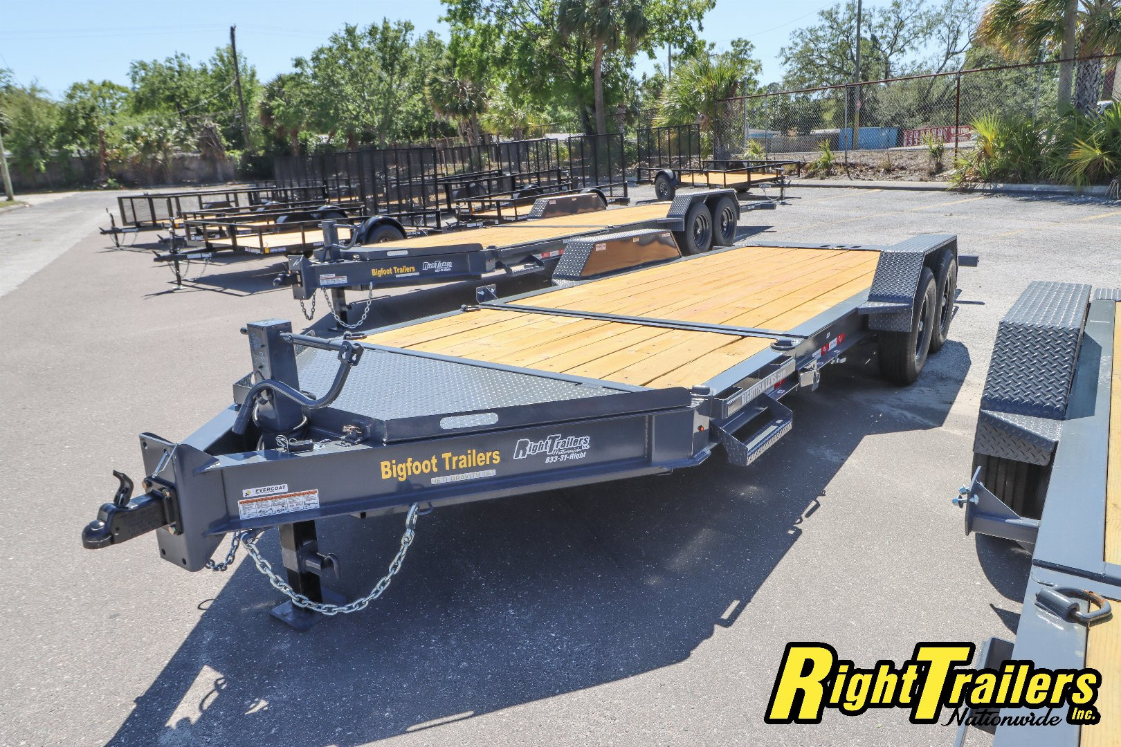 New 2025 7X20 Bigfoot Equipment Trailer