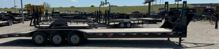 New 2025 East Texas Trailers 102x32' Triple Axle Lowstyle Gooseneck Car Hauler Car Hauler