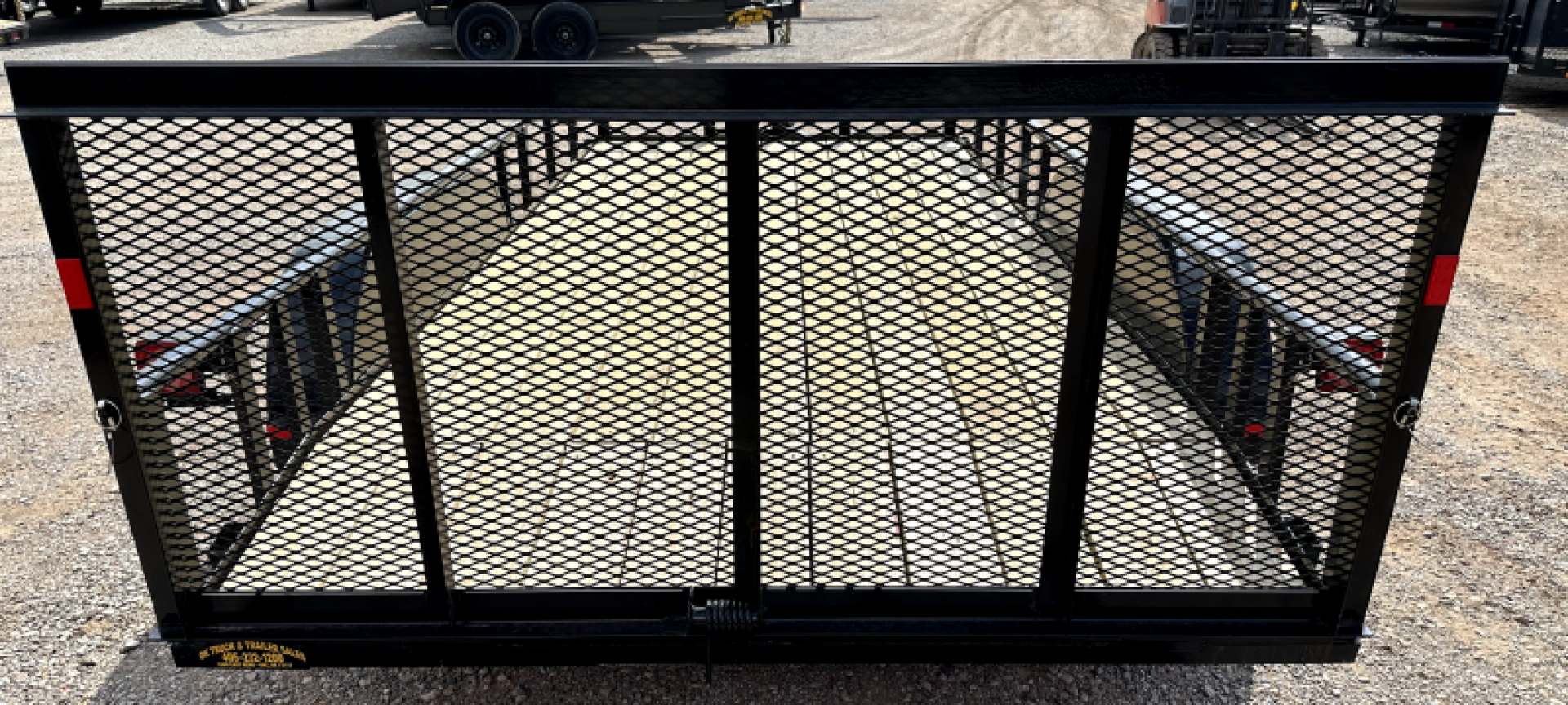 New 2025 Road Boss 83" x 16' Bumper Pull Pipe top rail with dove tail & 3' gate Utility Trailer