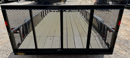 New 2025 Road Boss 83" x 16' Bumper Pull Pipe top rail with dove tail & 3' gate Utility Trailer