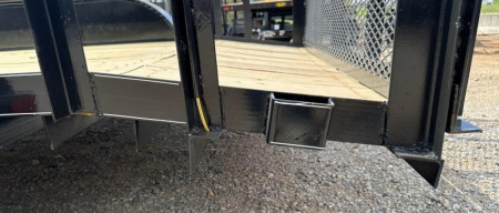 New 2025 Road Boss 83" x 16' Bumper Pull Pipe top rail with dove tail & 3' gate Utility Trailer