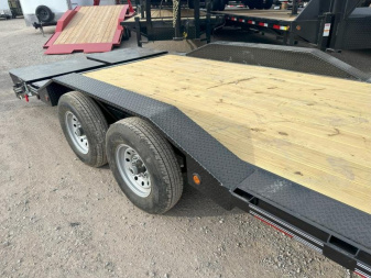 New 2025 East Texas Trailers 102" x 24' Tandem Axle Gooseneck Lowstyle with Mini Macho Dove Equipment Trailer