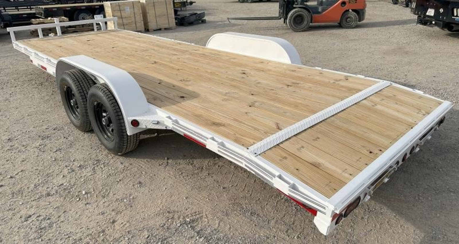 New 2023 East Texas Trailers 83x22 5200 White Car Hauler
