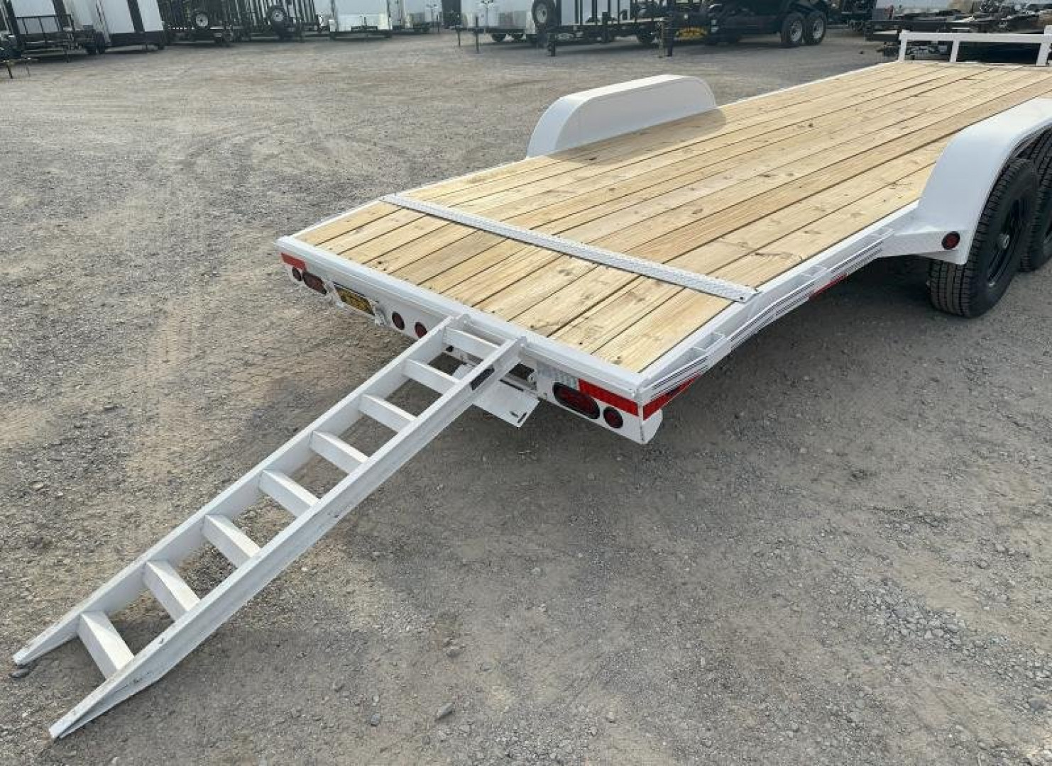 New 2023 East Texas Trailers 83x22 5200 White Car Hauler