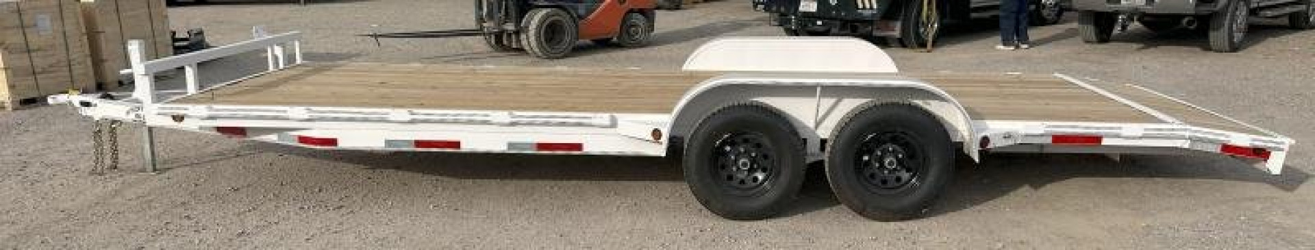 New 2023 East Texas Trailers 83x22 5200 White Car Hauler