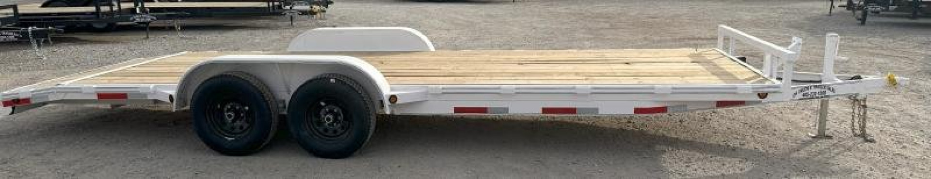 New 2023 East Texas Trailers 83x22 5200 White Car Hauler