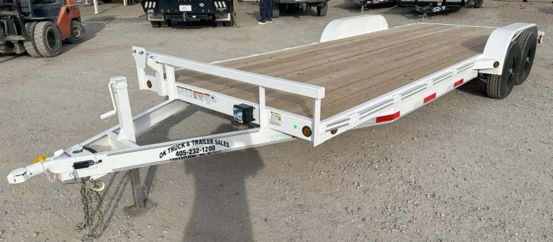 New 2023 East Texas Trailers 83x22 5200 White Car Hauler