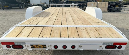 New 2023 East Texas Trailers 83x22 5200 White Car Hauler