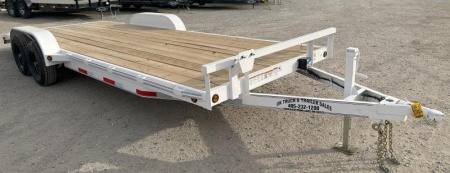 New 2023 East Texas Trailers 83x22 5200 White Car Hauler