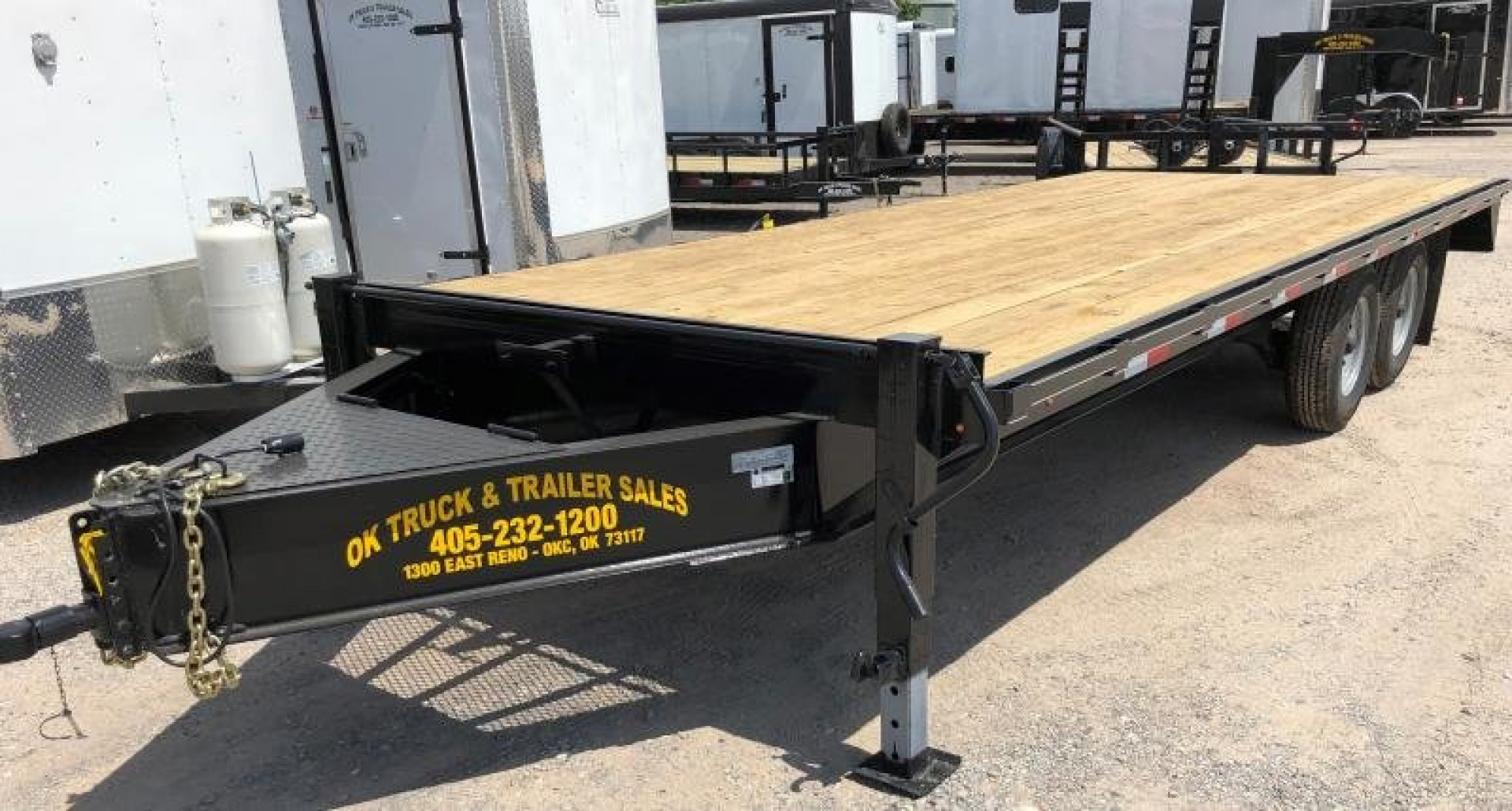 New 2025 Road Boss 102" X 20' Bumperpull Flatbed Deck Over Deckover Trailer